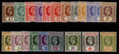 leeward-islands-gv-sg58-78-1921-32-short-set-lh-mint-cat-240