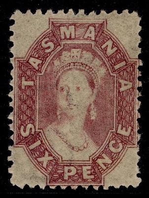 australia-tasmania-qv-sg76-6d-reddish-mauve-m-mint-cat-250