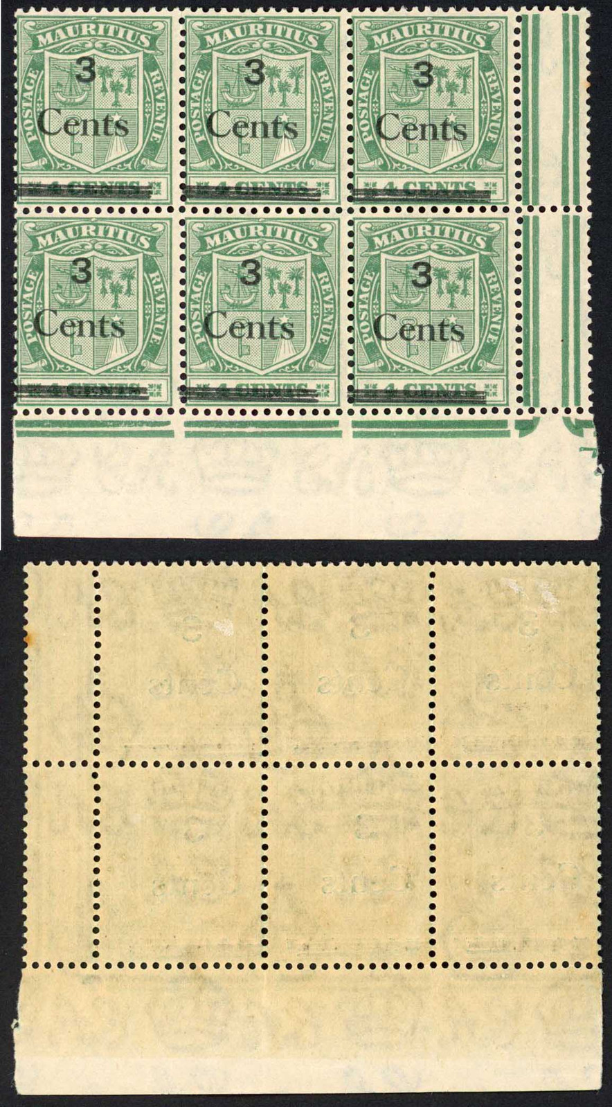 mauritius-sg242-3c-block-of-6-some-perf-separation-m-m-cat-60-pounds