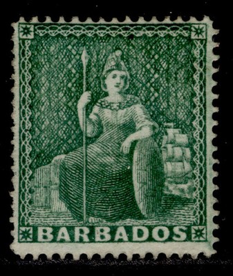 barbados-qv-sg17-d-deep-green-unused-cat-190