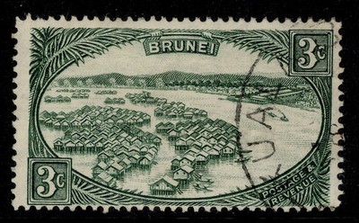 brunei-gvi-sg81-3c-green-fine-used