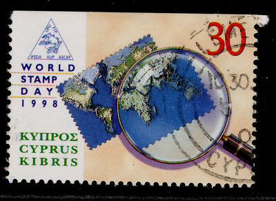 cyprus-qeii-sg960-1998-30c-world-stamp-day-fine-used