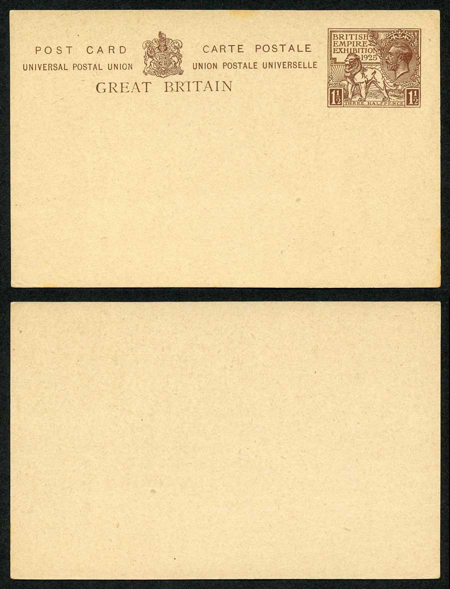 kgv-1925-1-1-2d-wembley-postcard-card-mint