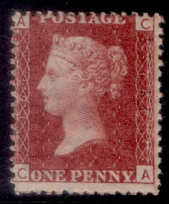 gb-qv-sg43-1d-rose-red-plate-154-vlh-mint-cat-70-ca