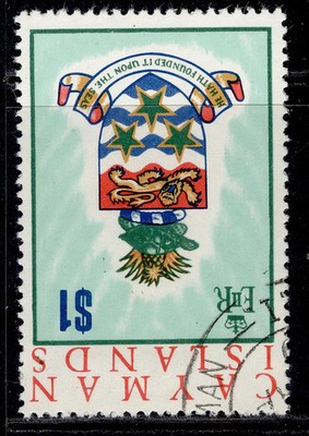 cayman-islands-qeii-sg286w-1-arms-of-cayman-island-fine-used-wmk-inverted