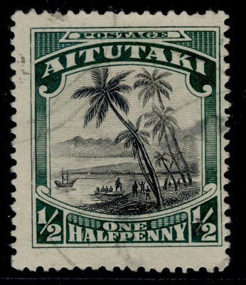 cook-islands-aitutaki-gv-sg24-d-black-green-fine-used-cat-26