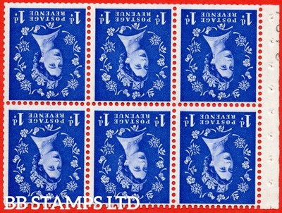 sg-571wi-sb30ab-1d-ultramarine-a-mounted-mint-booklet-pane-of-6-with-b68027