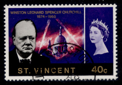 st-vincent-qeii-sg249-40c-bluish-violet-fine-used
