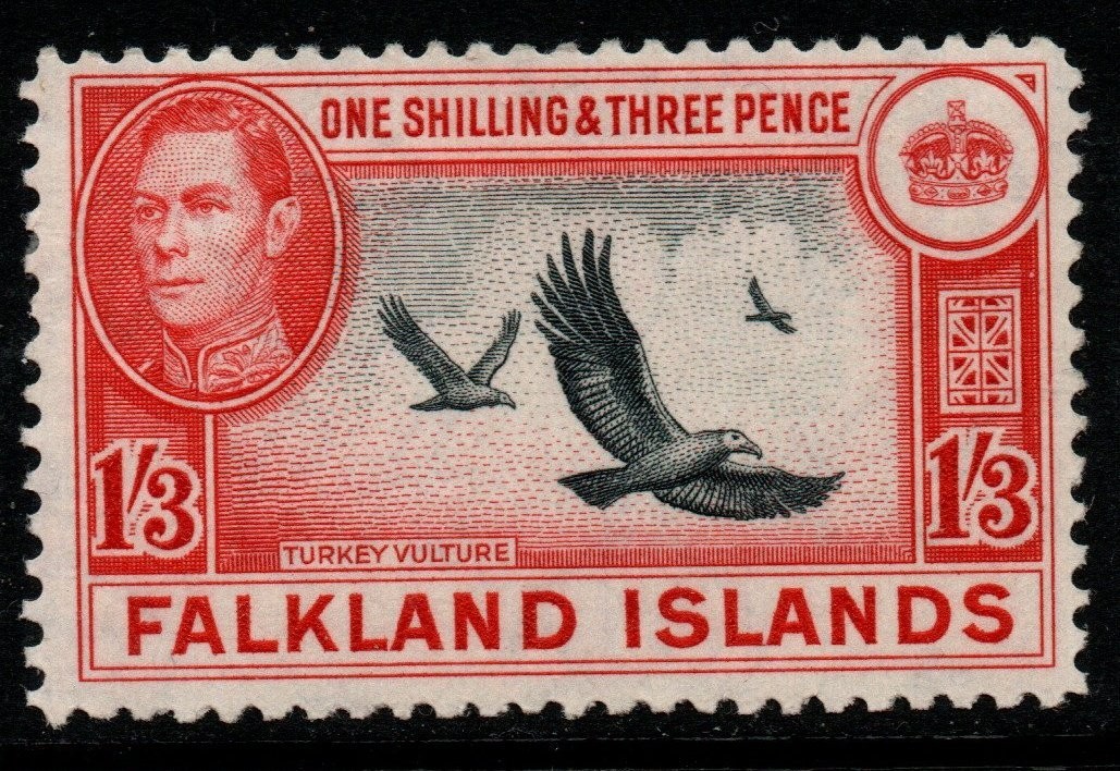 falkland-islands-sg159-1946-1-3-black-carmine-red-mtd-mint
