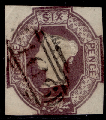 gb-qv-sg59wk-scarce-6d-dull-lilac-wmk-inv-rev-cut-square-used-cat-1000