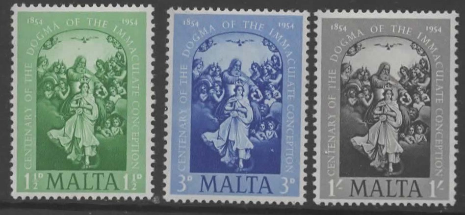 malta-sg263-5-1954-dogma-of-the-immaculate-conception-mnh