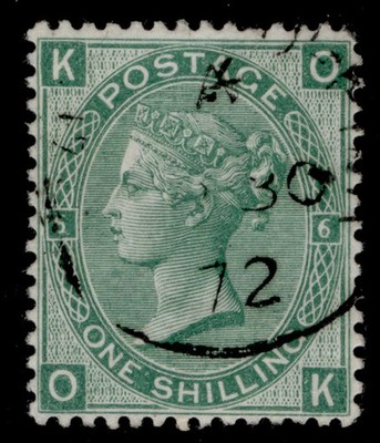gb-qv-sg117-1s-green-plate-6-fine-used-cat-45-cds-ok
