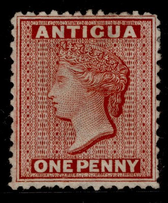 antigua-qv-sg13x-1d-lake-m-mint-cat-180-wmk-reversed