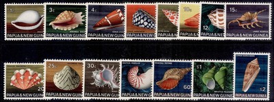 australia-papua-new-guinea-qeii-sg137-151-1968-69-seashells-set-nh-mint