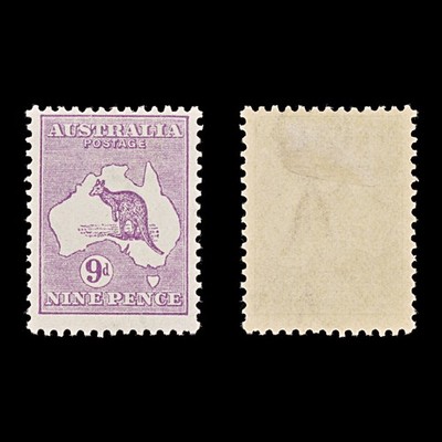 9643-australia-sg39b-9d-violet-die-iib-1919-sc-50-mi46xiii-mint-mlh-c75