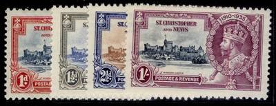 st-kitts-nevis-gv-sg61-64-1935-silver-jubilee-set-m-mint-cat-22