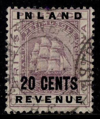 british-guiana-qv-sg182-20c-dull-purple-fine-used-cat-26-cds
