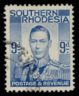 southern-rhodesia-gvi-sg46-9d-pale-blue-fine-used