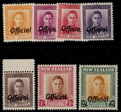 new-zealand-gvi-sg-o152-o158-1947-51-complete-set-nh-mint-cat-75