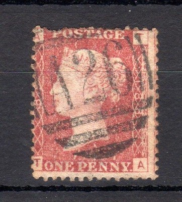 penny-red-plate-188-used-abroad-in-gibraltar-fault