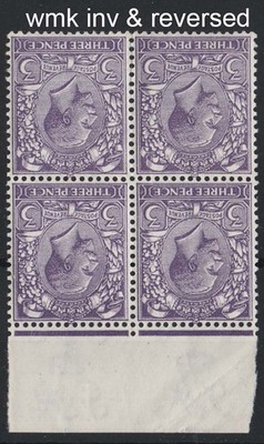 gb-1912-3d-violet-wmk-inverted-reversed-um-marginal-blk-of-4-gum-creasing