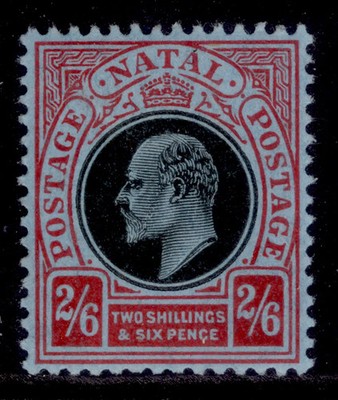 south-africa-natal-edvii-sg168-2s-6d-black-red-blue-m-mint-cat-25