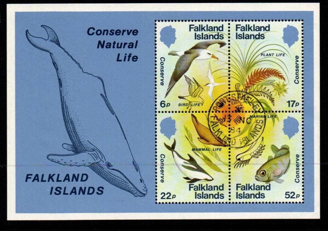 falkland-islands-sgms496-1984-nature-conservation-fine-used
