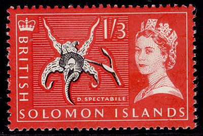 british-solomon-islands-qeii-sg121-1s-3d-black-rose-red-lh-mint