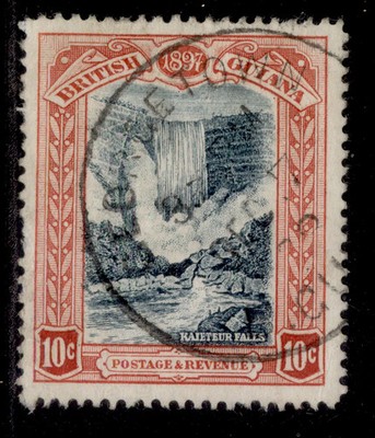 british-guiana-qv-sg220-10c-blue-black-brown-red-fine-used-cat-30-cds