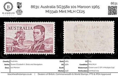 8631-australia-sg358a-10s-maroon-1965-mi334b-mint-mlh-c25