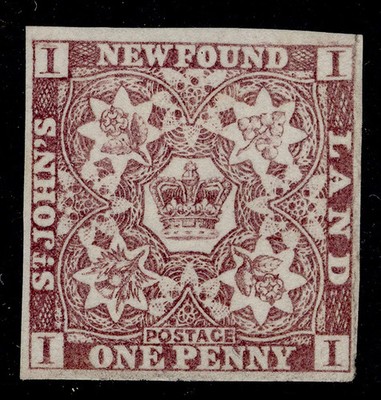 canada-newfoundland-qv-sg16-1d-chocolate-brown-unused-cat-350
