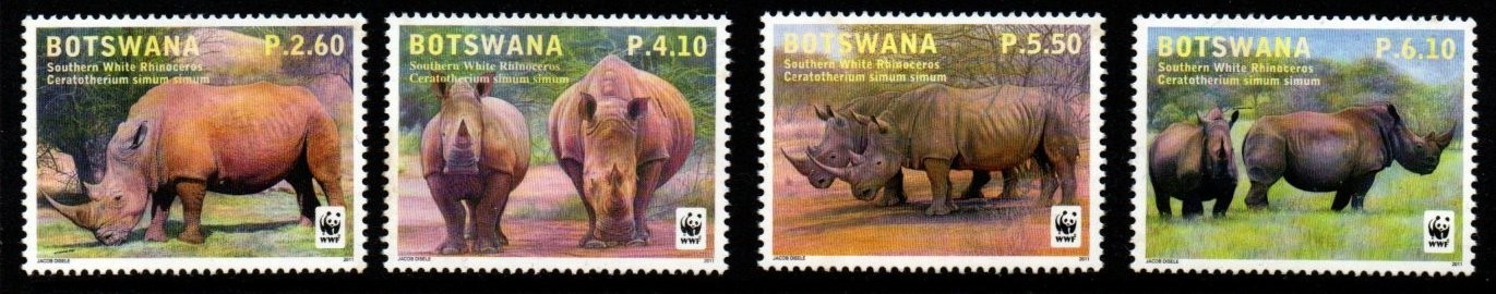 botswana-sg1170-3-2011-endangered-species-southern-white-rhinoceros-mnh
