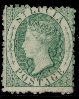 st-lucia-qv-sg8-6d-emerald-green-lh-mint-cat-225