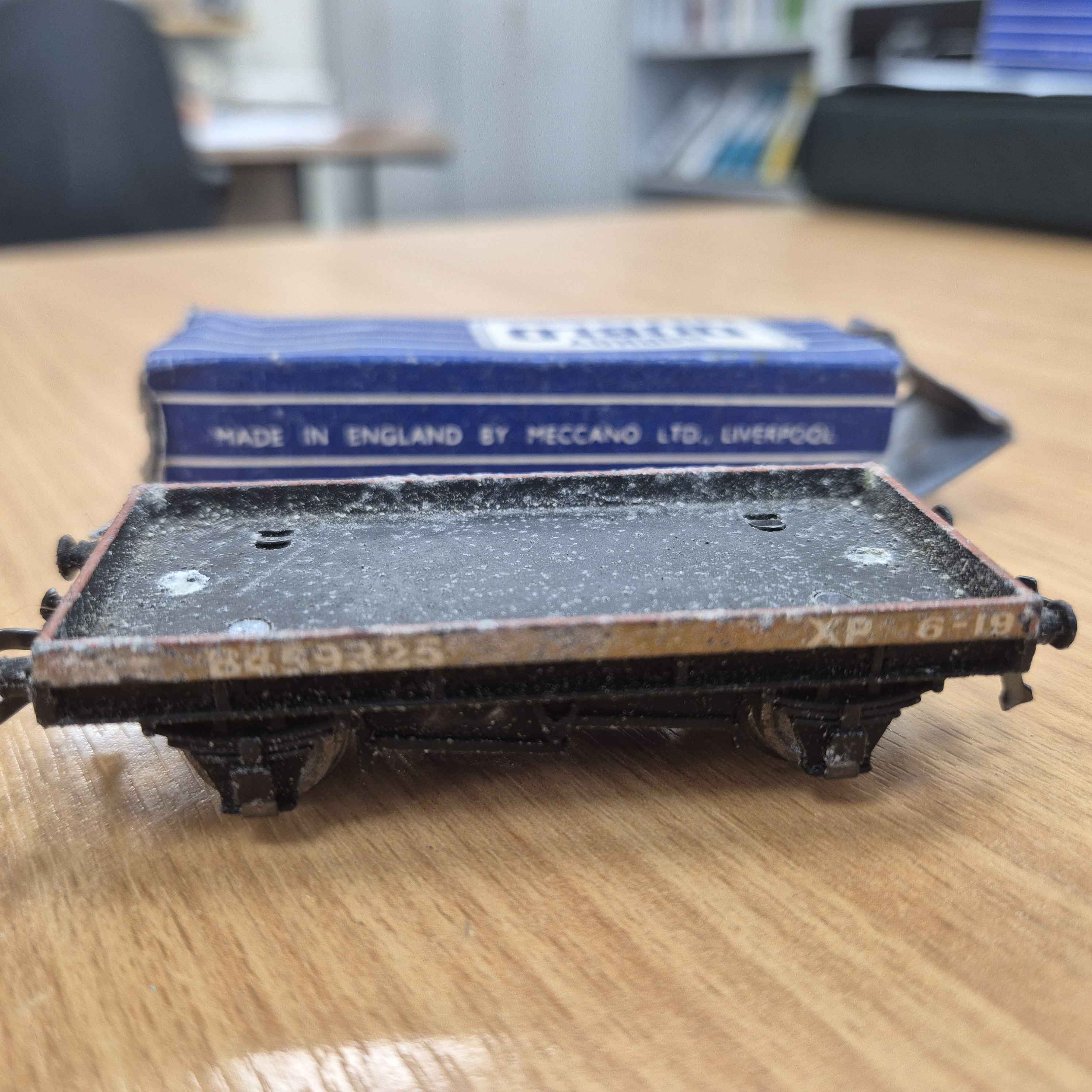 meccano-hornby-dublo-low-sided-wagon-d1-gauge-oo-32085-with-box