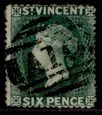 st-vincent-qv-sg19b-6d-deep-blue-green-fine-used-cat-50