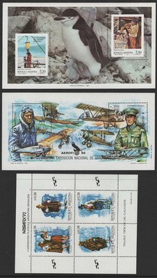 argentina-1987-antarctic-treaty-penguin-m-sheet-um-1990-airmail-exhibition