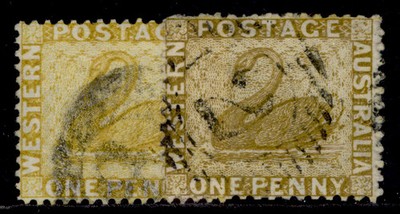 australia-western-australia-qv-sg68-69-1d-shade-varieties-fine-used