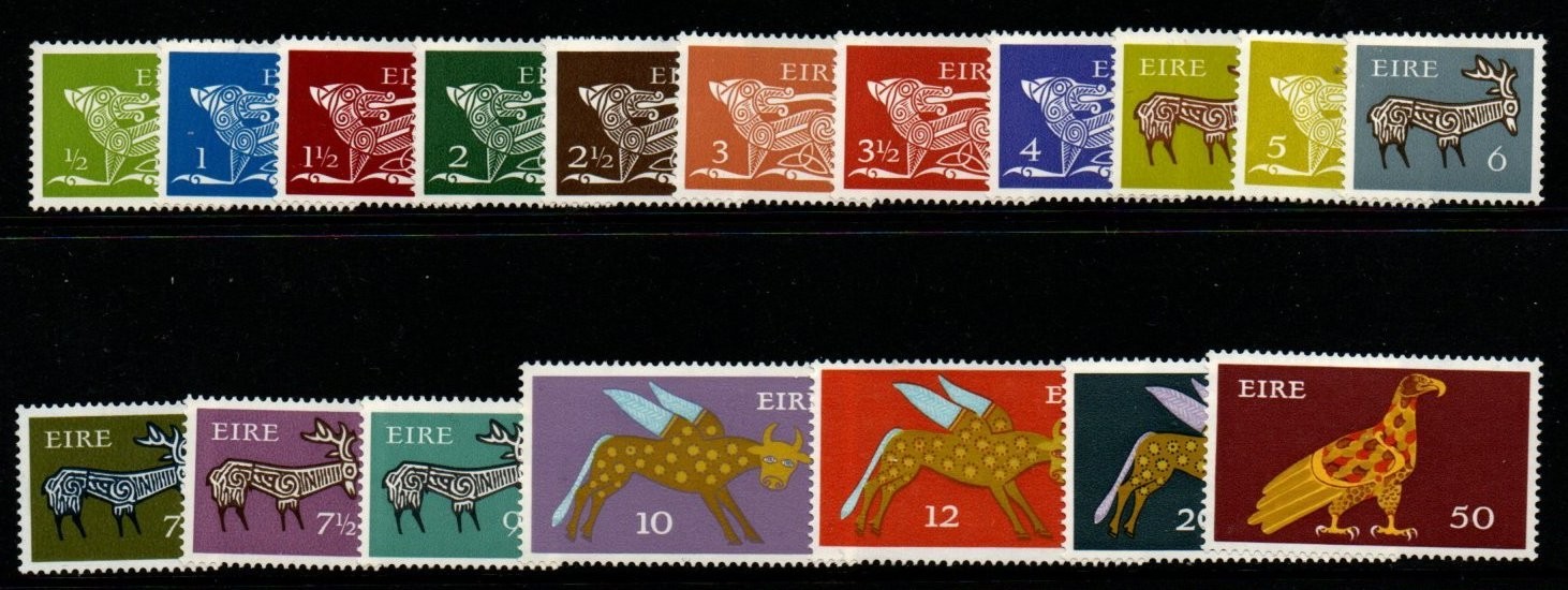 ireland-sg287-301-1971-5-definitive-set-mnh