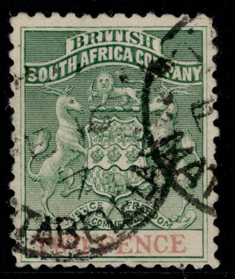 rhodesia-qv-sg27-2d-green-red-fine-used-cat-20