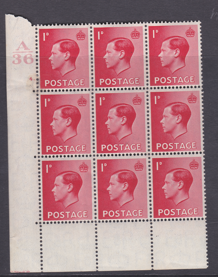 1d-a-36-cylinder-block-4-dot-block-of-9-perf-encroachment-unmounted-mint