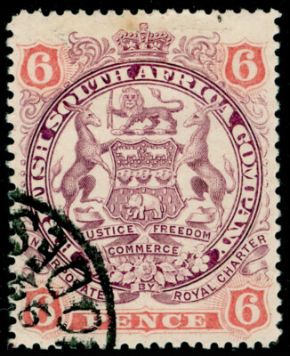 rhodesia-sg71-6d-dull-purple-pink-fine-used