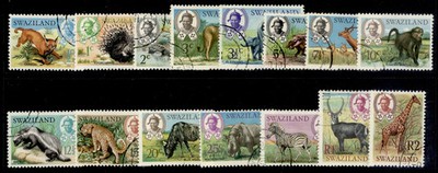 swaziland-qeii-sg161-175-1969-75-complete-set-fine-used-cat-25