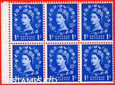 sg-541l-sb26b-1d-ultramarine-a-mounted-mint-booklet-pane-of-6-perf-t-b64109