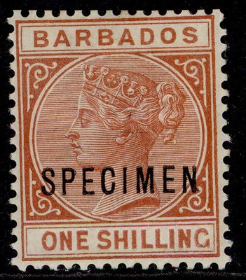barbados-qv-sg102s-1s-chestnut-m-mint-specimen