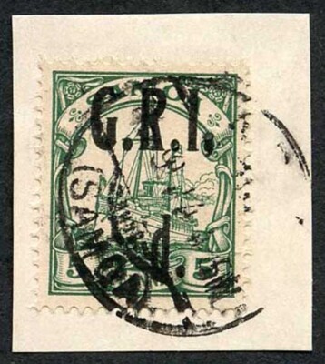 samoa-nz-occ-sg102c-1-2d-on-5pf-green-comma-after-i-very-fine-used-on-piece