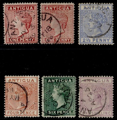 antigua-qv-sg25-30-1884-87-complete-set-fine-used-cat-300-cds-pmks