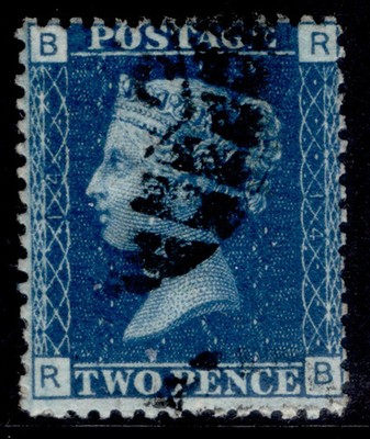 gb-qv-sg47-2d-dp-blue-plate-14-fine-used-cat-20-rb