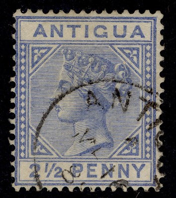 antigua-qv-sg27-2d-ultramarine-vfu-cat-14-cds