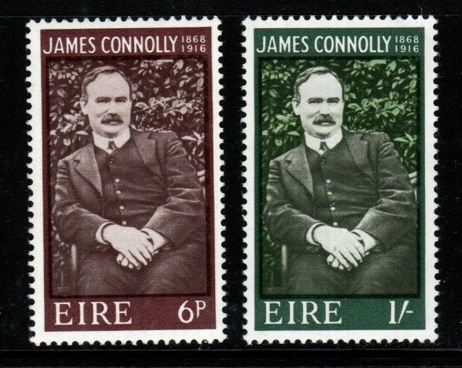 ireland-sg245-6-1968-birth-centenary-of-james-connolly-mnh