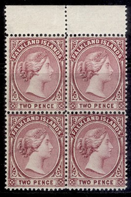 falkland-islands-qv-sg26-2d-reddish-purple-nh-mint-cat-36-block